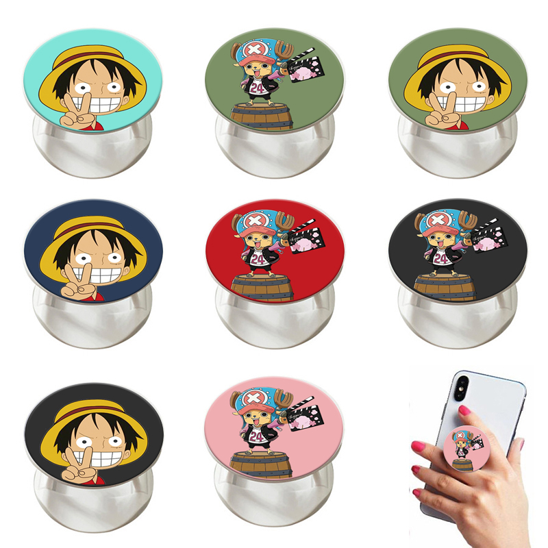 Giá Đỡ Điện Thoại Hình Nhân Vật One Piece Cho Portabler Grip PopSocket Stand Ring Holder For VIVO Y11 Y19 Y17 Y30