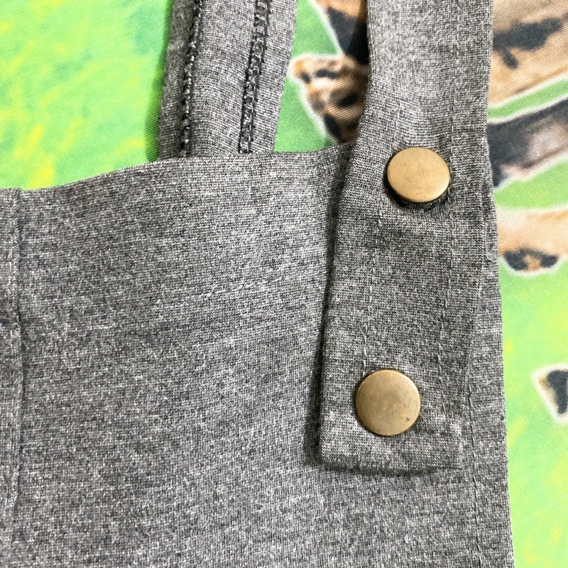 Size M đầm yếm thun umi ngắn màu xám ghi | BigBuy360 - bigbuy360.vn