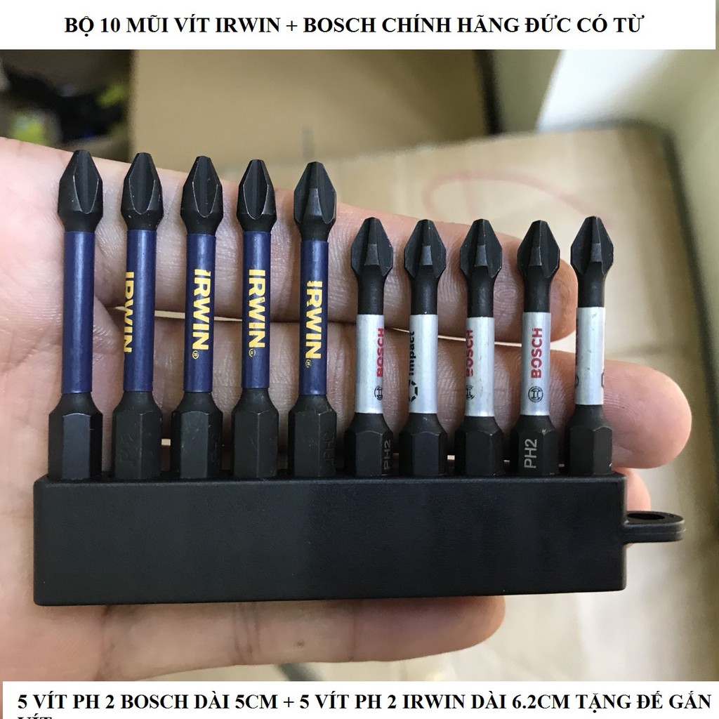 Trọn Bộ 10 Mũi Vít Dewalt Hàng Nhập Mỹ Ph2