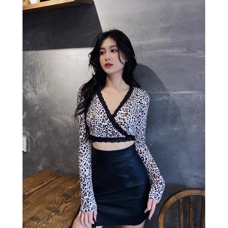 Áo thắt eo ren viền tay dài ( NEW IN ) | BigBuy360 - bigbuy360.vn