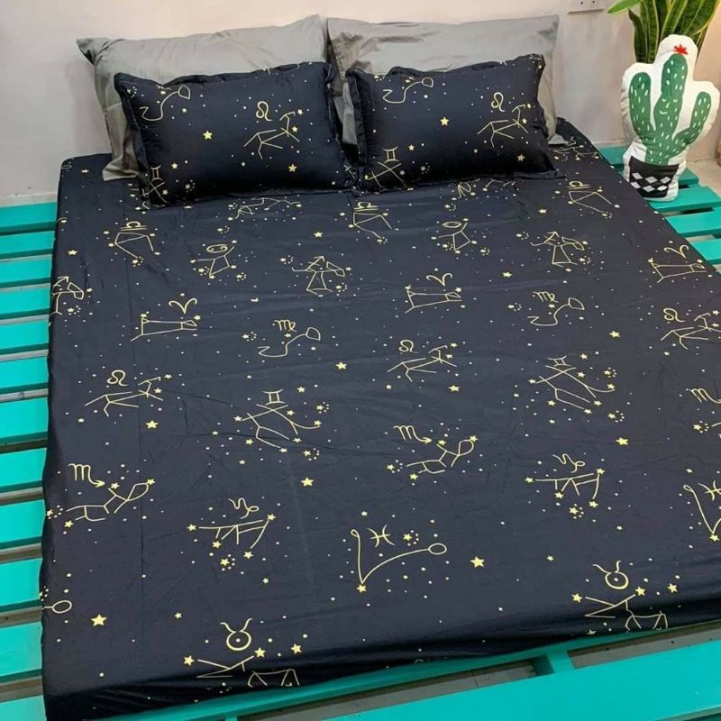 Bộ ga giường và vỏ gối poly cotton nhiều màu sắc và kích thước, drap chun bọc nệm giá rẻ | BigBuy360 - bigbuy360.vn