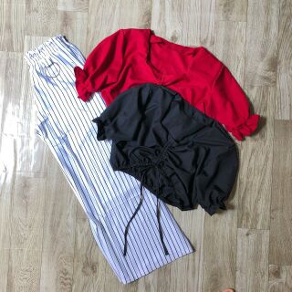 ÁO CROPTOP DÂY RÚT