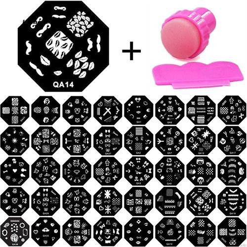 [Hàng mới về] Bộ dụng cụ in hình trang trí móng tay nghệ thuật