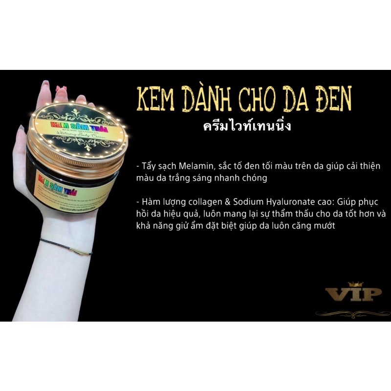1 Kí Kem Body Handmade - Kem Sâm Thái Trắng Mạnh Chuyên Dùng Cho Da Ngâm Đen