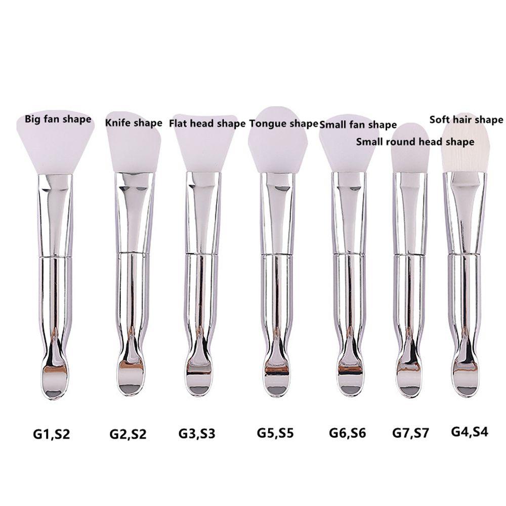 OCEANMAP Cọ Trang Điểm Hai Đầu Bằng Silicone Mềm Kèm Muỗng Chăm Sóc Da Mặt