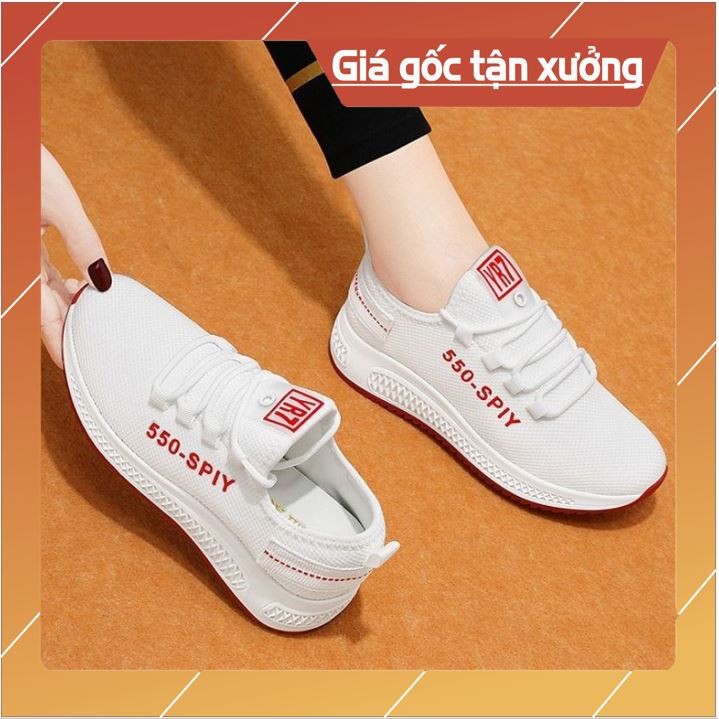 Giầy SNEAKER, Giày thể thao nữ 550 SPIY [KHÔNG THÚI CHÂN] đi học, đi chơi, tập thể dục