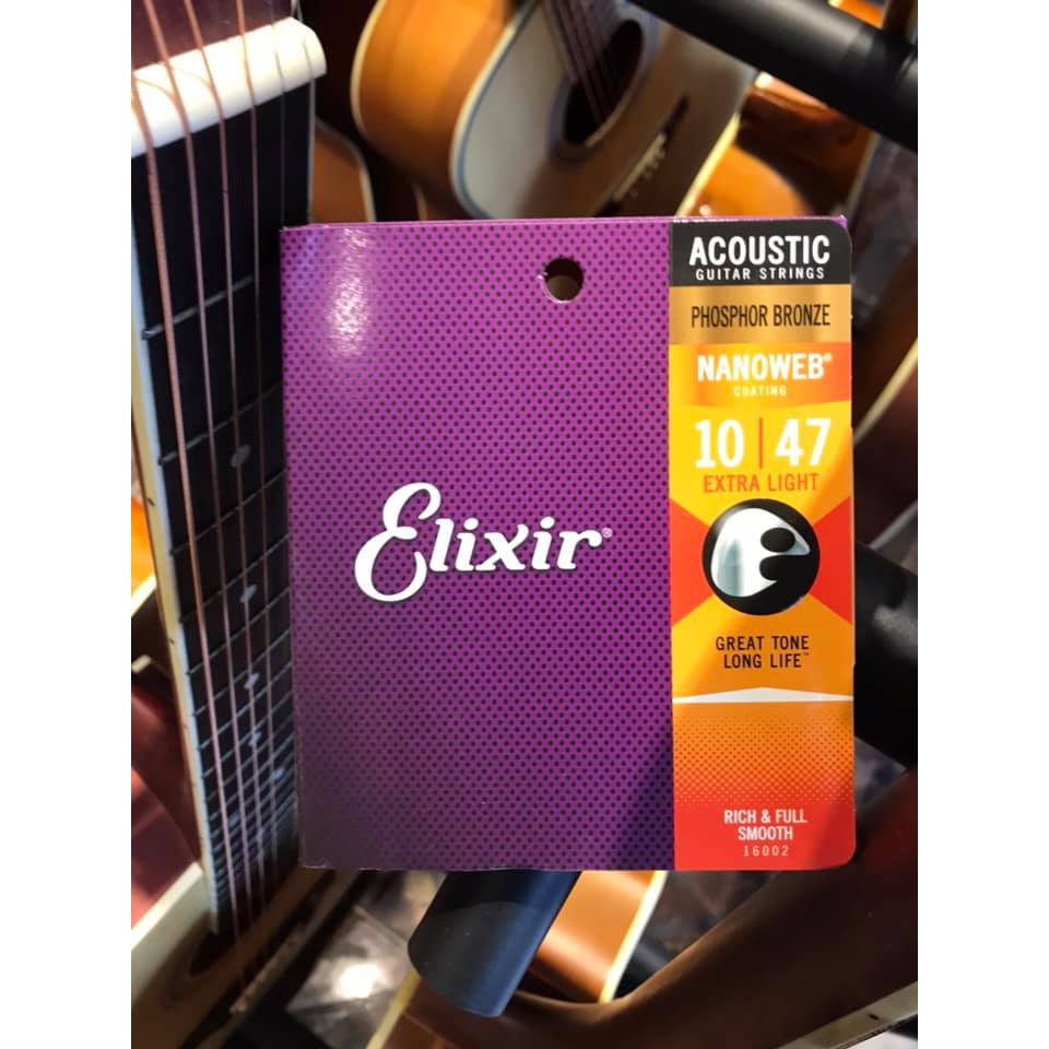 Dây đàn guitar Elixir Acoustic 16027 (Phosphor) cỡ 11