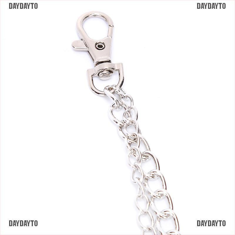 Dây Xích Đeo Thắt Lưng Hai Lớp Kèm Móc Khóa Cho Nam Nữ