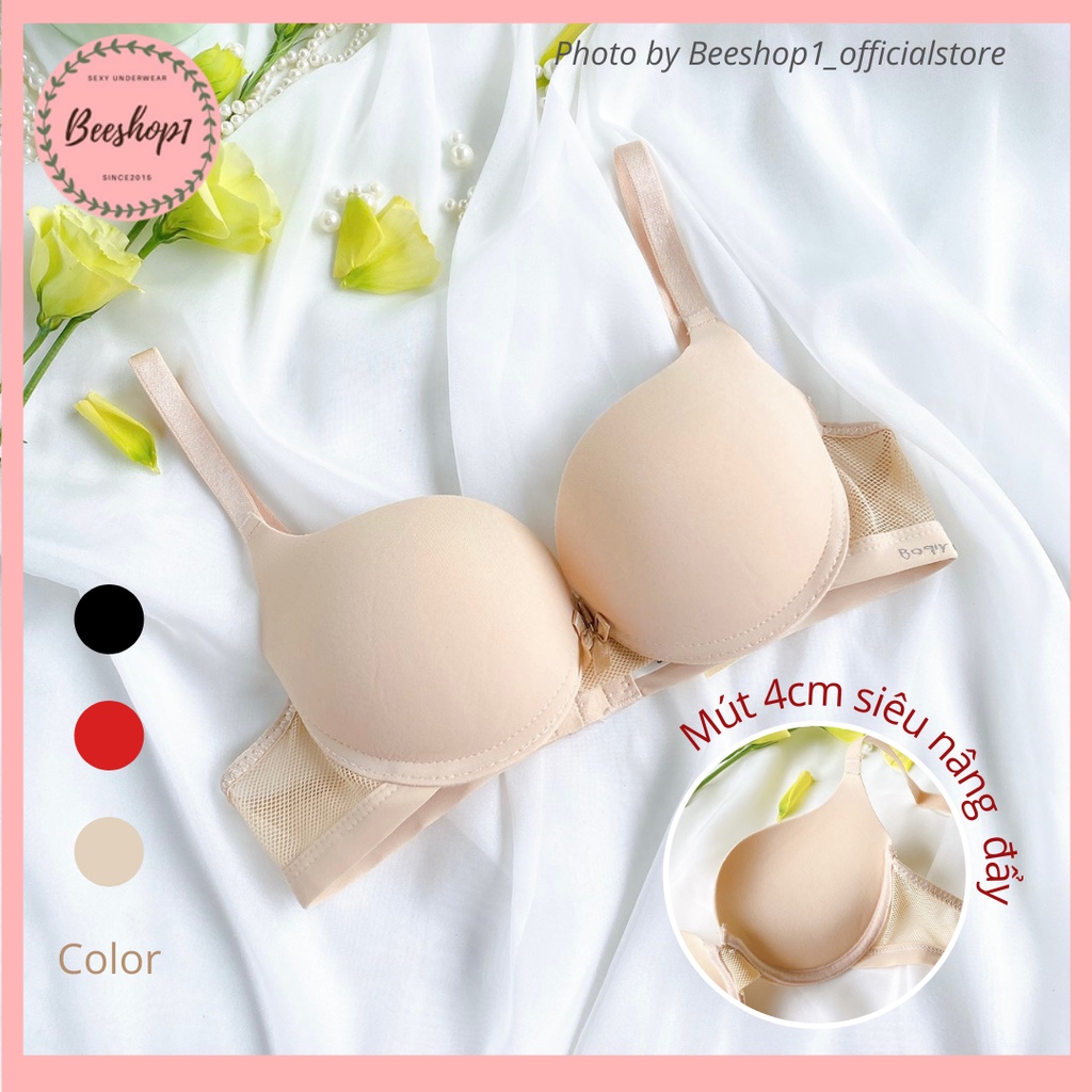 Áo ngực su đúc mút dày siêu đẩy siêu nâng ngực, áo lót có gọng đệm dày 4cm, áo độn ngực tạo form ngực đẹp AS//40