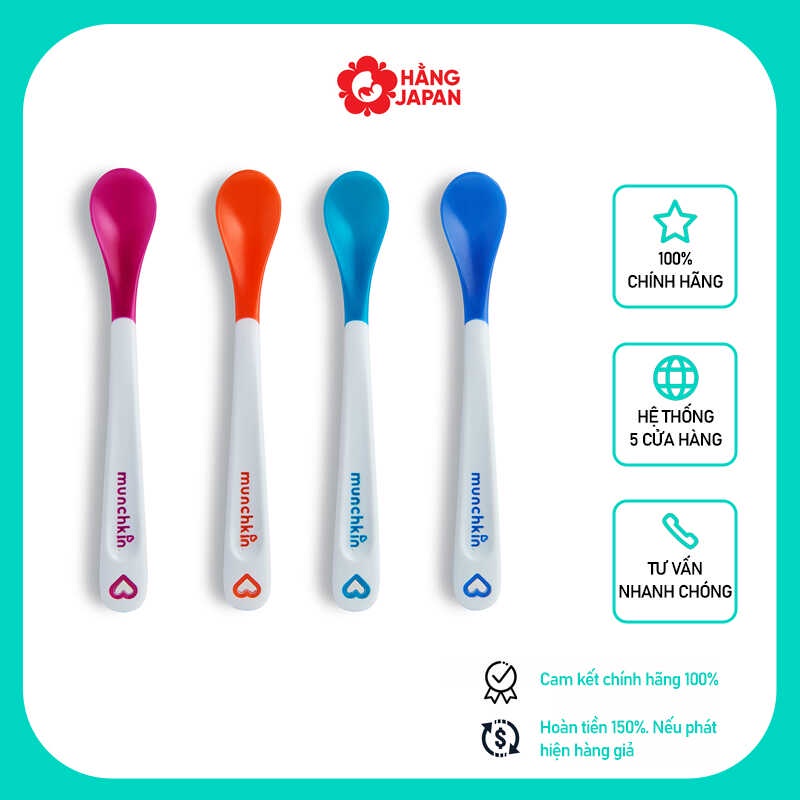 SET 4 thìa mềm báo nóng MUNCHKIN