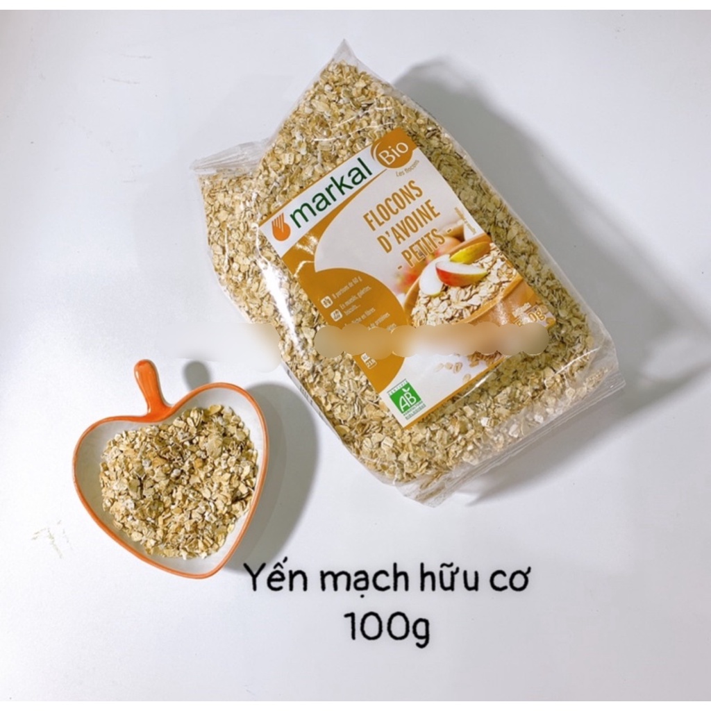 Yến mạch hữu cơ Markal 500g cho bé ăn dặm, thực phẩm ăn kiêng