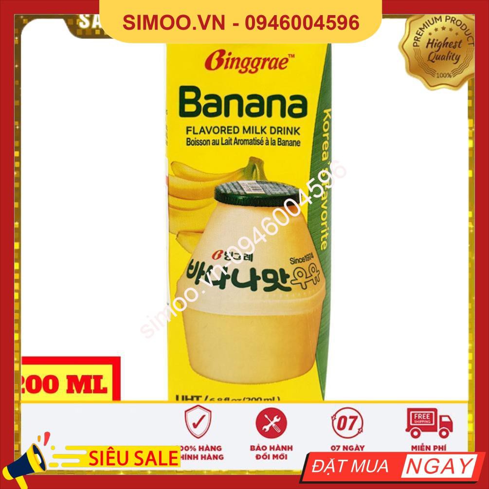 SỮA CHUỐI BINGGRAE HÀN QUỐC HỘP 200ML