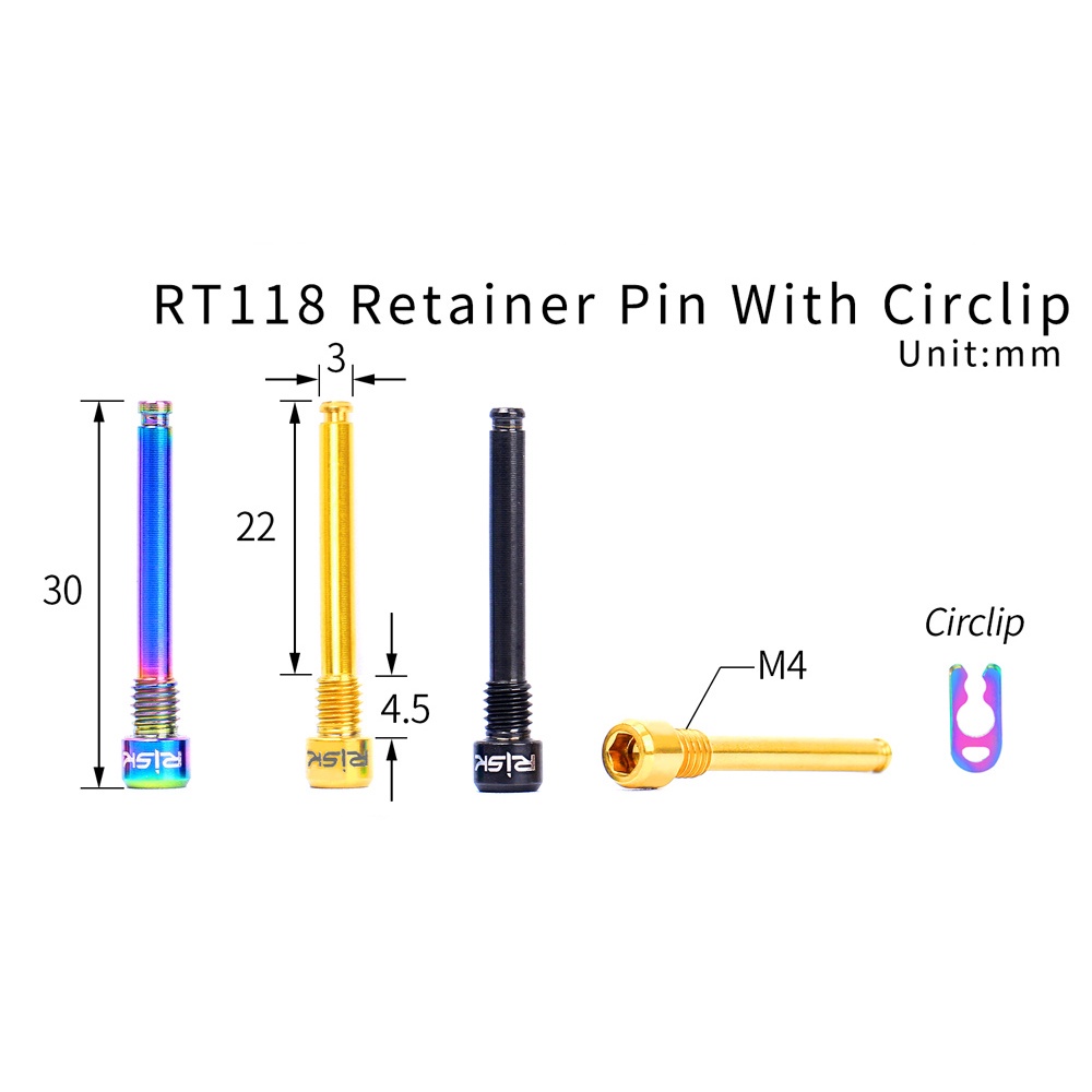 Vòng Kẹp Phanh Đĩa Xe Đạp Leo Núi Bằng Hợp Kim Titan Siêu Nhẹ Kèm Ốc Vít Chuyên Dụng