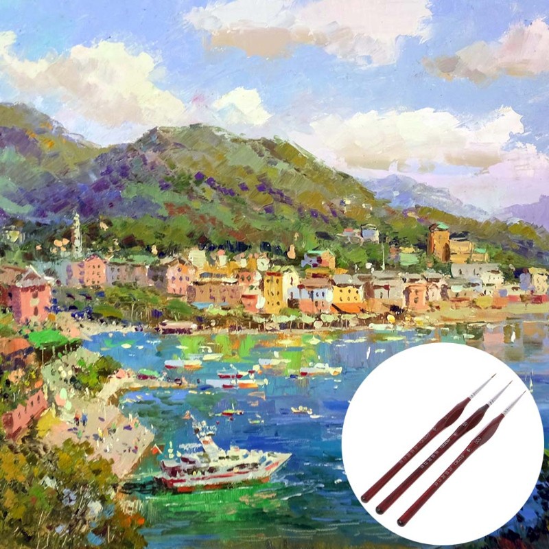 Cọ vẽ lông sói chuyên nghiệp chất lượng cao kích thước 0 00 000