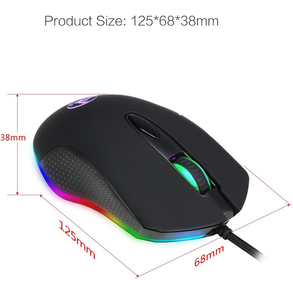 Chuột Gaming HXSJ S500 | RGB Gaming Mouse