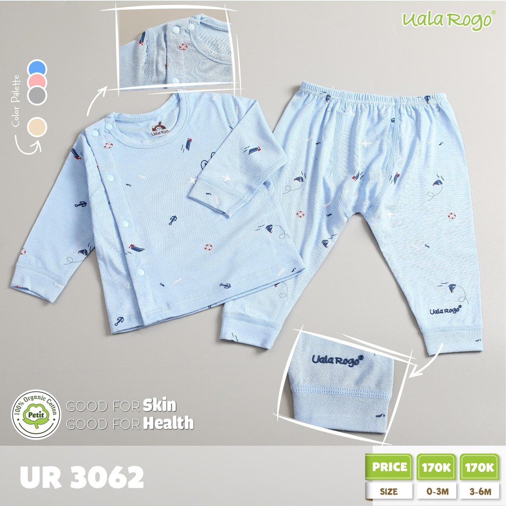 Bộ sơ sinh Uala rogo cài chéo (UR3062)