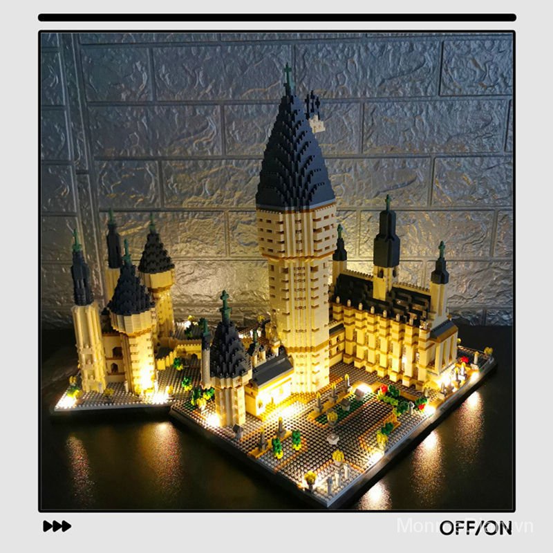 Compatible with Lego Guanghan Palace Building Blocks Small Particles High Difficulty Disney Swan Lake Castle Assembled Educational Toys gjWO