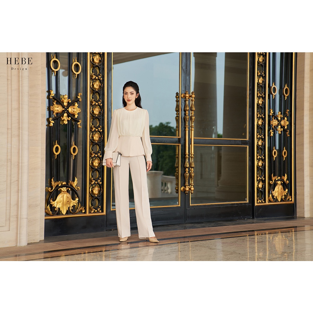 Sét đồ công sở áo sơ mi, quần xuông_HebeDesign_thời trang công sở.