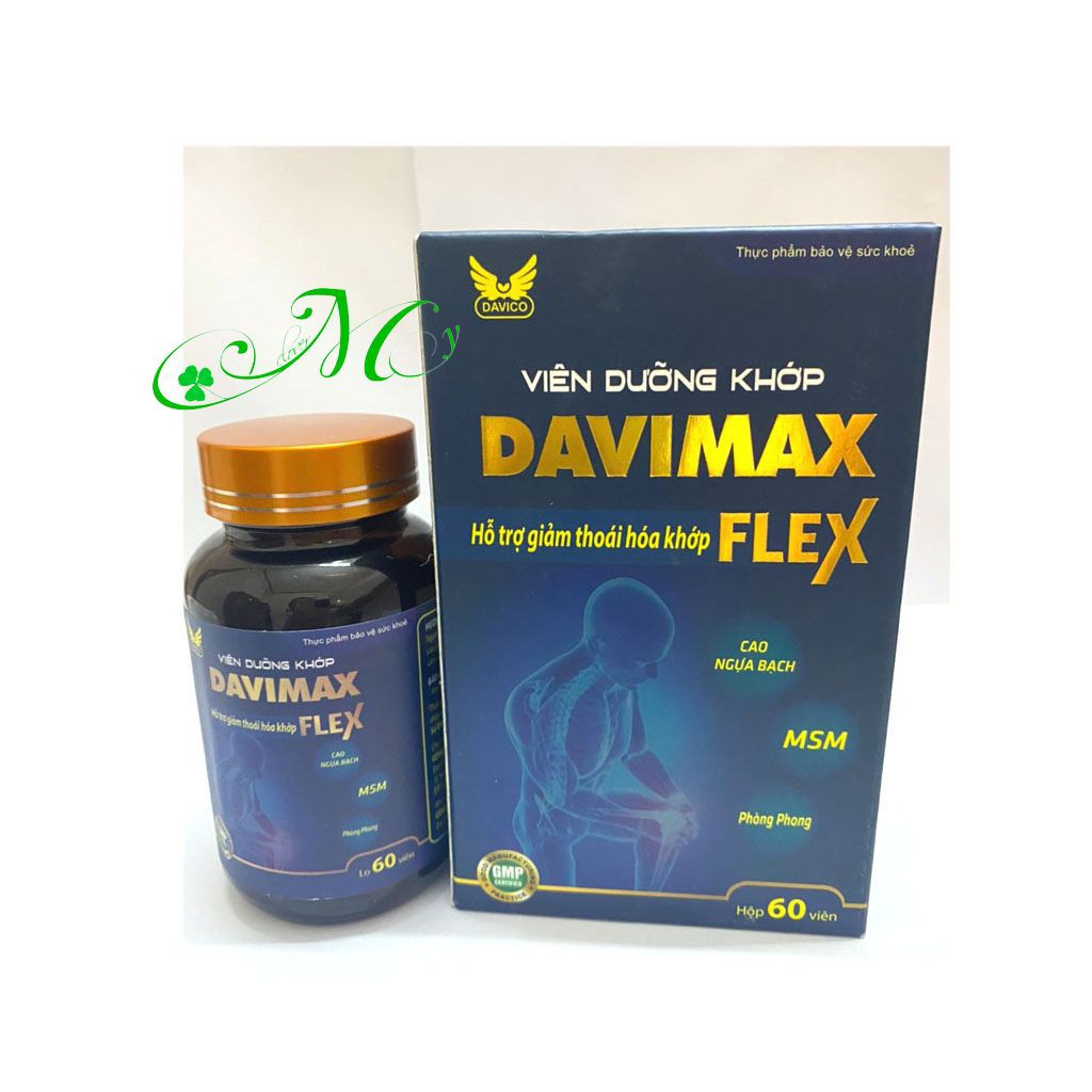 Viên dưỡng khớp DAVIMAX FLEX - Hỗ trợ giảm thoái hóa khớp, giảm đau khớp, viêm khớp