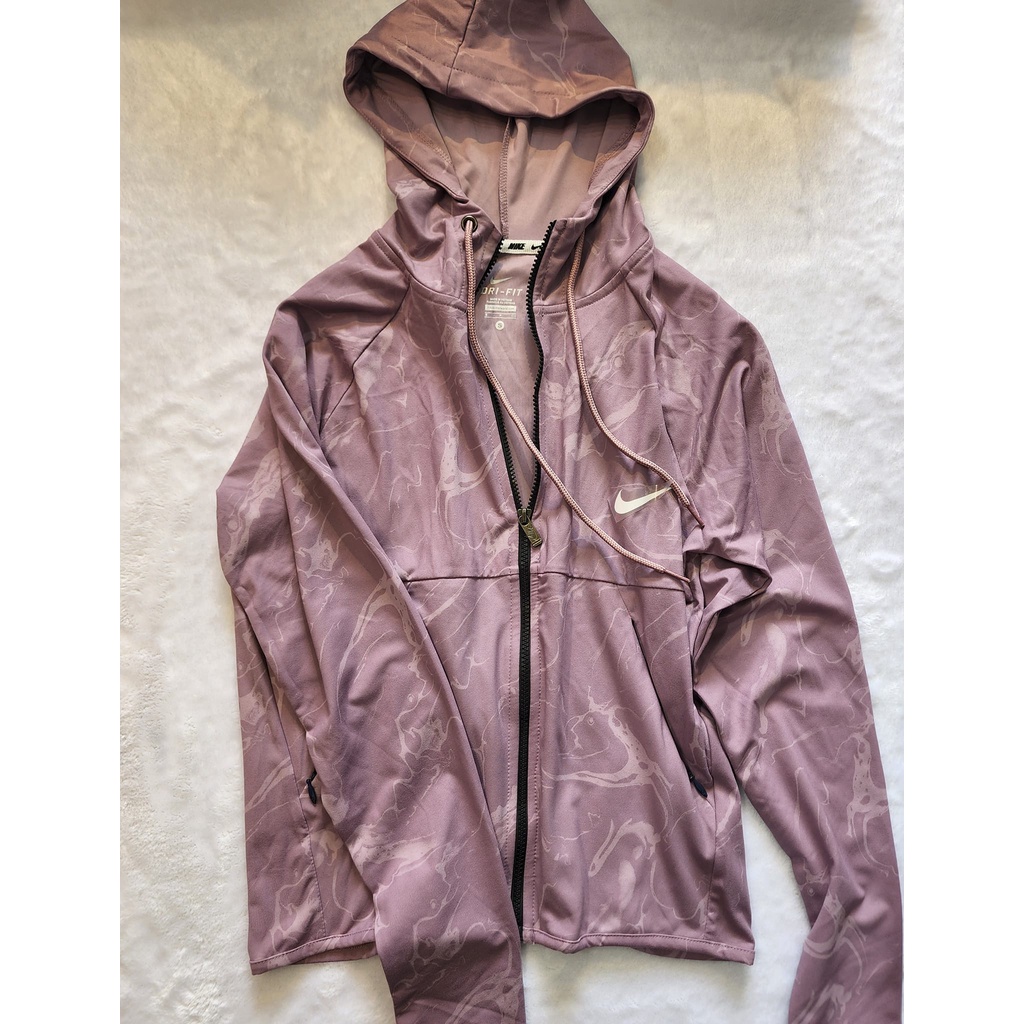 Áo khoác thể thao nữ họa tiết có mũ