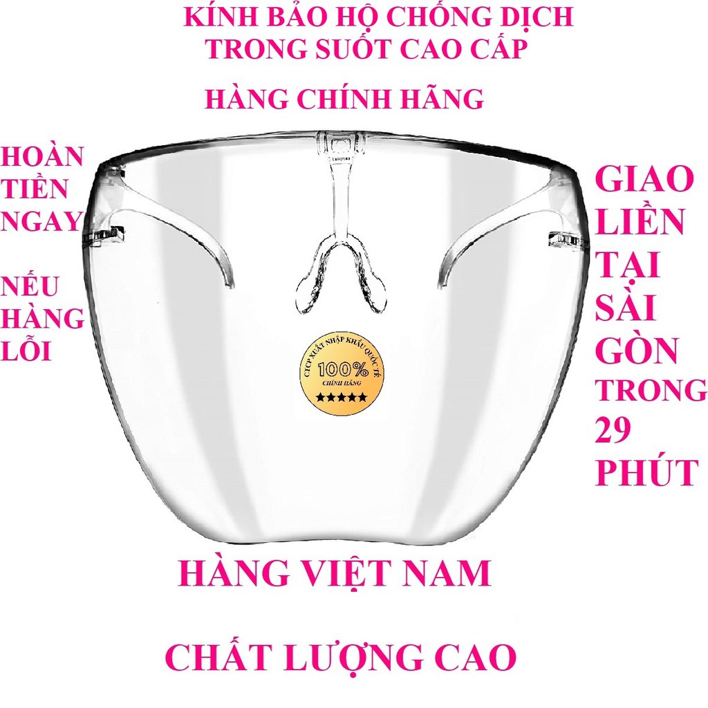 Mặt Nạ Chống Giọt Bắn Face Shield Hàng Việt Nam Cao Cấp