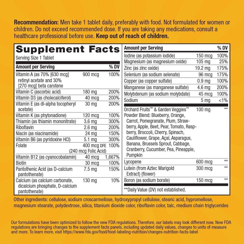 Bổ sung Vitamin cho nam giới trên 50 Alive! Men’s 50+ Multivitamin 50 viên