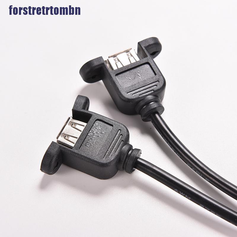 1pc Black 30cm / 1ft 2 Port Usb A Female To Inter 9 Pin Header Ada | BigBuy360 - bigbuy360.vn