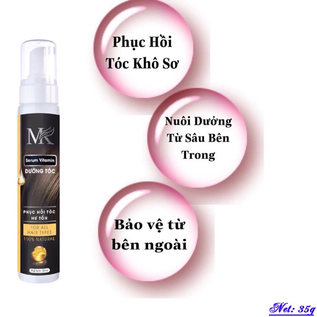 Serum Vitamin dưỡng tóc - Phục hồi tóc hư tổn MK (30ml)