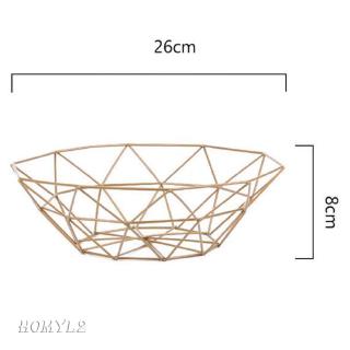 Fruit Basket Durable Metal Fresh Fruit Baskets Apple Oranges Storage Bowl L