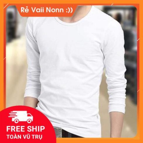 [ Xả Kho] Áo thu đông nam tay dài cổ tròn phong cách thể thao năng động, thời trang | BigBuy360 - bigbuy360.vn