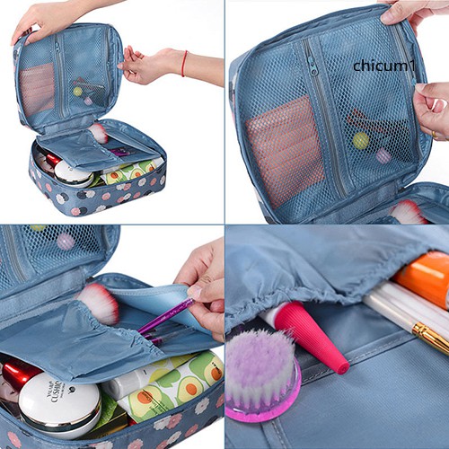 Túi đựng mỹ phẩm du lịch thiết kế gọn nhẹ không thấm nước tiện lợi