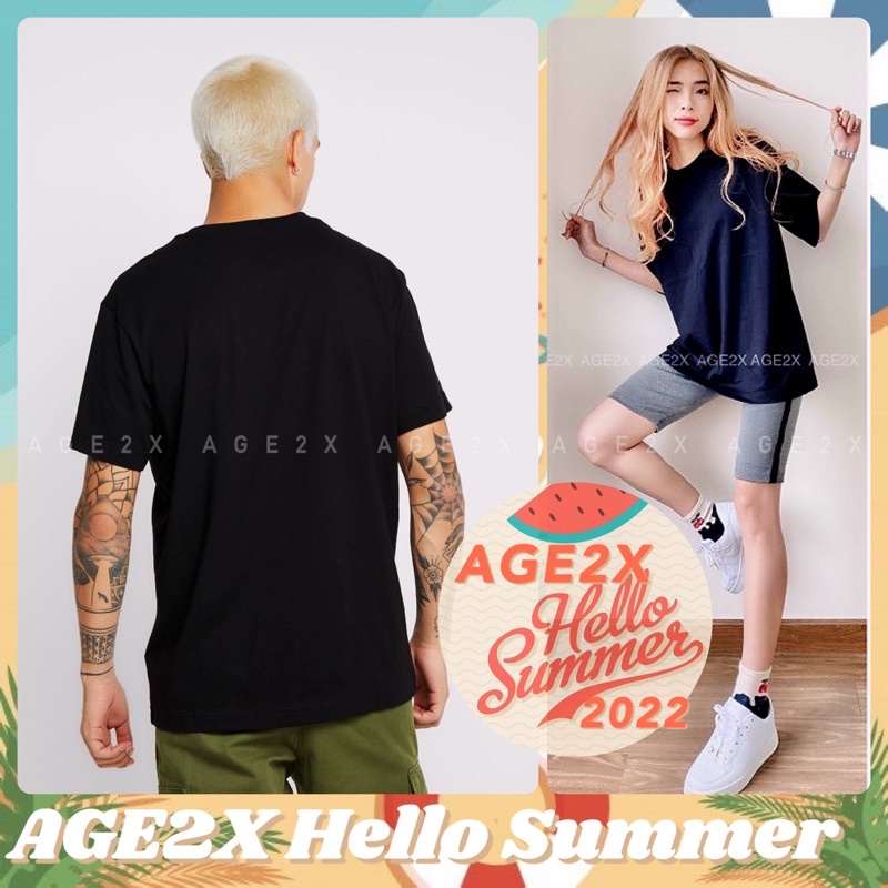 Áo thun đen unisex basic chính hãng AGE2X giá chất lương và giá tốt nhất