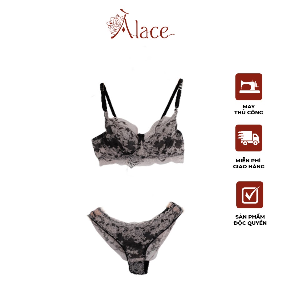 Bộ đồ lót nữ À LACE có gọng nâng ngực phối ren gợi cảm LI0007 | BigBuy360 - bigbuy360.vn