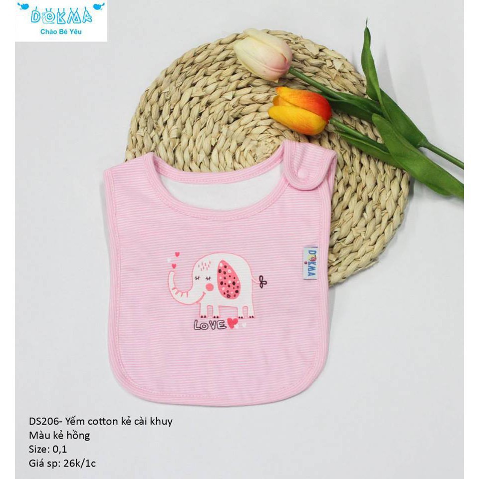 (Thanh lý chọn mẫu) Yếm- Mũ- Ủ cotton chính hãng Dokma