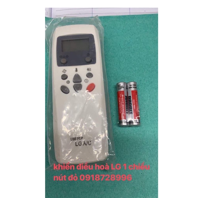 Điều khiển điều hòa LG một chiều nút đỏ