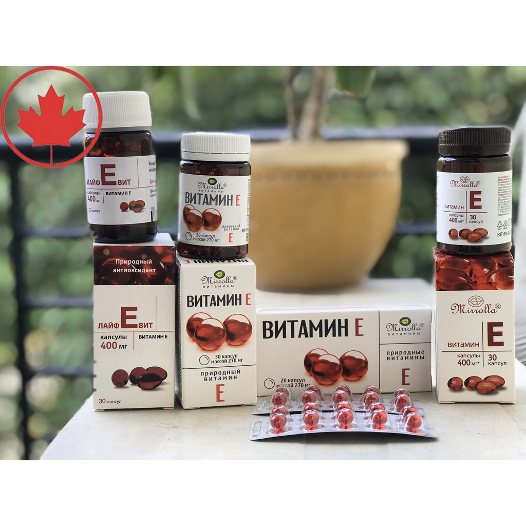 [Chuẩn Auth] Vitamin E (tổng hợp các E đỏ mới nhất chính hãng của Nga) | BigBuy360 - bigbuy360.vn