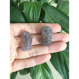 mặt dây chuyền tỳ hưu thạch anh khói
