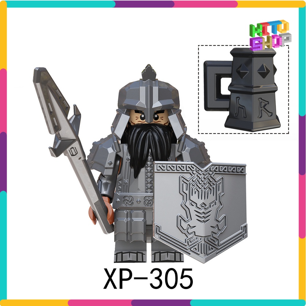 Minifigures Xếp Hình Lắp Ráp Lính Lord Of The Ring Người Lùn Phim Chúa Tể Những Chiếc Nhẫn KORUIT KT1040
