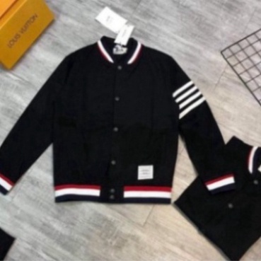 @    Áo Khoác Bomber Thome Kẻ Sọc Tay Thời Trang Nam Nữ 2021 @