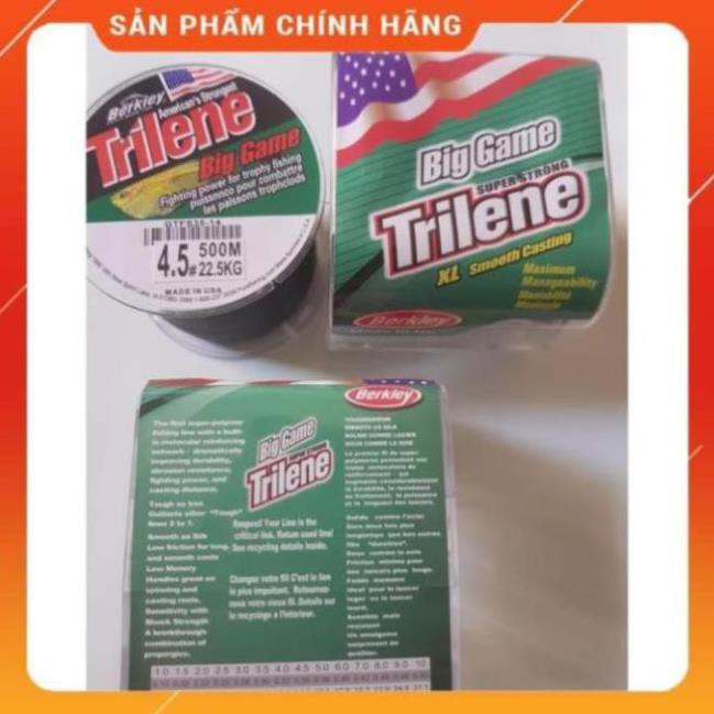 (HÀNG CHÍNH HÃNG MỸ ) Cước Câu Cá MỸ TRILENE Big Game 500m Đủ Size Siêu Biền Chống sờn CƯỚC CÂU SIÊU BỀN CƯỚC CÂU 500M