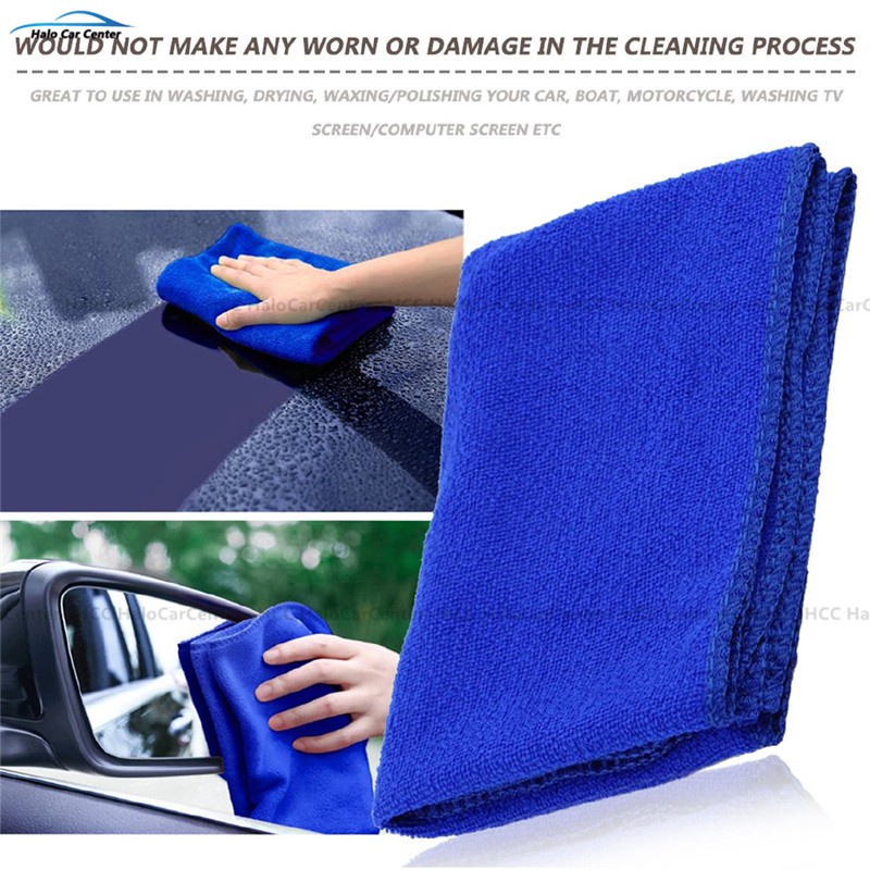 Khăn lau xe hơi gia dụng 30x30cm bằng vi sợi mềm mại và siêu thấm hút