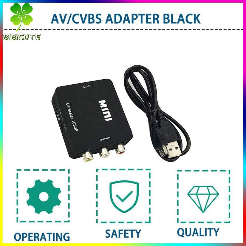 [Fast delivery]1080P HDMI-compatible Mini VGA To RCA AV Composite Adapter With 3.5mm Audio