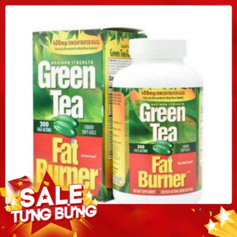 CỦ XẢ CỦA XẢ Viên uống giảm cân từ trà xanh Green Tea Fat Burner 200 viên của Mỹ CỦ XẢ CỦA XẢ