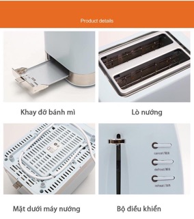 Máy nướng bánh mì Lock&Lock EJB221BLU