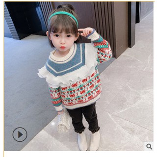 áo len thổ cẩm phối ren siêu xinh