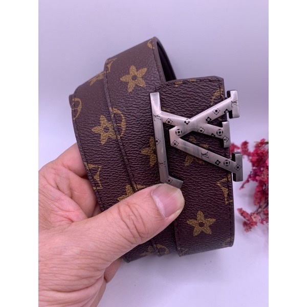 Thắt lưng họa tiết nâu,Dây nịt da khóa vll cao cấp - Đẳng cấp doanh nhân việt 2022