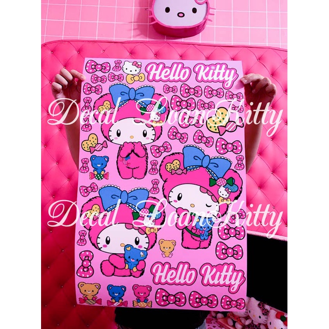 🌸LoanKitty🌸 Decal dán tường, tranh dán tường, tranh trang trí decor phòng HelloKitty (khách cắt dán tuỳ thíchhh)