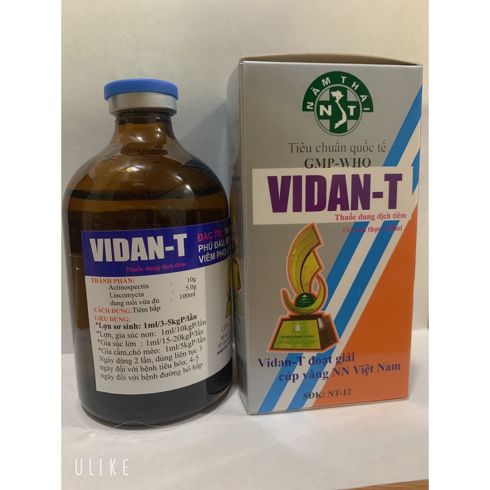 VIDAN - T  Dùng Cho Gia Cầm và Gia Súc, VidanT An Toàn Cho Gà Đá