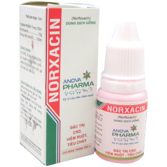 Norxacin lọ 10ml CRD, tụ huyết trùng hsd 14/05/2024