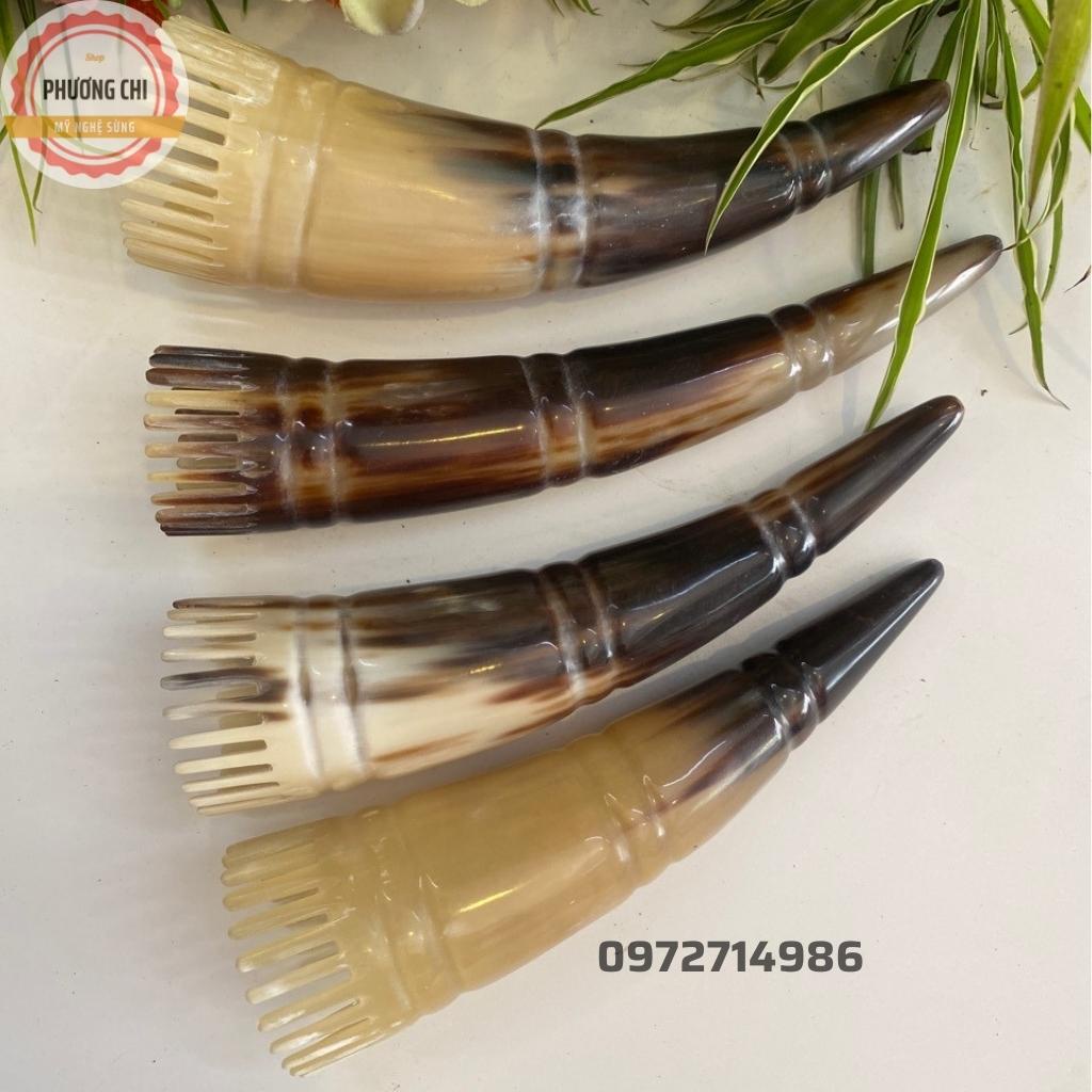 Lược sừng gội đầu vò đầu ấn huyệt dưỡng sinh, ống mát xa đầu | Mỹ nghệ phương chi